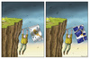 Cartoon: Hurraaaa Zypern gerettet (small) by marian kamensky tagged zypern,krise,bankenkrise,eu,rettungsschirm