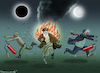 Cartoon: IRANS VERBÜNDETE (small) by marian kamensky tagged humanitarian,aid,netanyahu,gaza,hamas,un,ghf,irans,verbündete