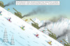 Cartoon: KATASTROPHENFALL IN BAYERN (small) by marian kamensky tagged katastrophenfall,in,bayern,schneechaos,skitourismus,bundeswehr