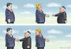 Cartoon: KIM JONG UN IN PEKING (small) by marian kamensky tagged obama trump präsidentenwahlen usa baba vanga republikaner inauguration demokraten kim jong un wikileaks faschismus