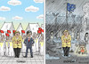 Cartoon: KLEINER ABSTECHER (small) by marian kamensky tagged terroranschlag,in,brüssel,flüchtlingskrise,ostern,grosseinsatzt