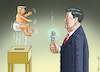 Cartoon: LEICHTES SPIEL (small) by marian kamensky tagged coronavirus,epidemie,gesundheit,panik,stillegung,trump,pandemie