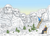 Cartoon: MOUNT RUSHMORE MEMORIAL (small) by marian kamensky tagged obama,trump,präsidentenwahlen,usa,baba,vanga,republikaner,inauguration,demokraten,wikileaks,faschismus,jamal,khashoggi