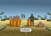 Cartoon: NATO Disaster in Kobane (small) by marian kamensky tagged kobane,türkei,nato,is,terrorismus