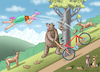 Cartoon: NATURSCHUTZBÄR (small) by marian kamensky tagged naturschutz,bär