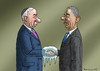 Cartoon: NETANJAHU OBAMA (small) by marian kamensky tagged netanjahu,obama,kongress,usa,israel,iran