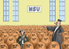 Cartoon: NSU Prozess (small) by marian kamensky tagged nsu,prozess,müncher,rechtsterror,hüryiet,zeitung