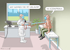 Cartoon: OMIKRONISIERTER PATIENT (small) by marian kamensky tagged curevac,testzentren,corona,impfung,pandemie,booster,omikron,impfpflicht