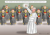 Cartoon: PAPST HAT DEN SCHULDIGEN (small) by marian kamensky tagged franziskus,papst,kindermissbrauch,vatikan,auftragsmörder