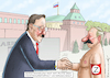 Cartoon: RAMELOWS NICHTANGRIFFSPAKT (small) by marian kamensky tagged ramelows,nichtangriffspakt