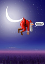 Cartoon: Rudolf ist weg (small) by marian kamensky tagged santa klaus weihnachten christkind feiertage