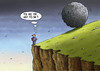 Cartoon: To be or not to be (small) by marian kamensky tagged shakespeare,to,be,or,not,existenzbedrohung