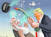 Cartoon: TRUMP ATTACKIERT IRAN MIT BUNKER (small) by marian kamensky tagged humanitarian,aid,netanyahu,gaza,hamas,un,ghf,bunker,buster,irans,verbündete