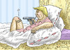 Cartoon: TRUMP MACHT ERNST (small) by marian kamensky tagged obama,trump,präsidentenwahlen,usa,baba,vanga,republikaner,demokraten,faschismus