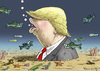 Cartoon: TRUMPFISCH (small) by marian kamensky tagged trump versus clinton