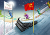 Cartoon: UIGURISCHE WINTERSPIELE 2022 (small) by marian kamensky tagged uigurische,winterspiele,2022
