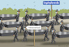 Cartoon: UNGEIMPFTENWAHNSINN (small) by marian kamensky tagged curevac,testzentren,corona,impfung,pandemie,impfpflicht