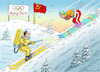 Cartoon: WELCOME IN CHINA 2022! (small) by marian kamensky tagged olympische,winterspiele,in,china
