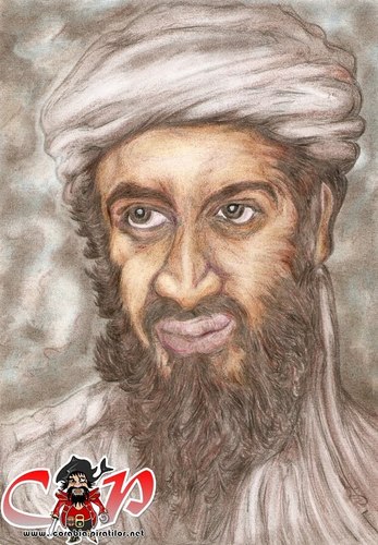 Cartoon: Osama Bin Laden (medium) by corabiapiratilorgmailcom tagged corabia,portrete,desene,caricaturi,piratilor