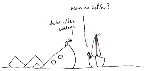 Cartoon: alles bestens (medium) by till tagged schiff,boot,titanic,hilfe,not