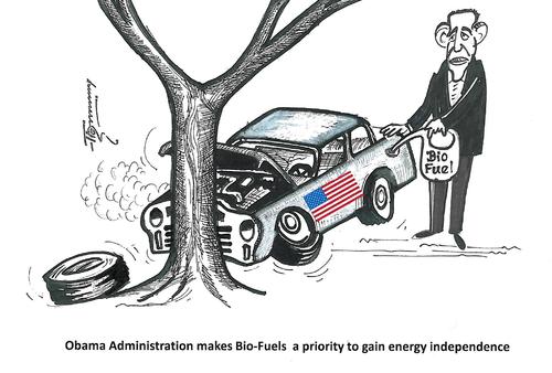 Cartoon: BioFuels and Energy Security (medium) by Thommy tagged biofules