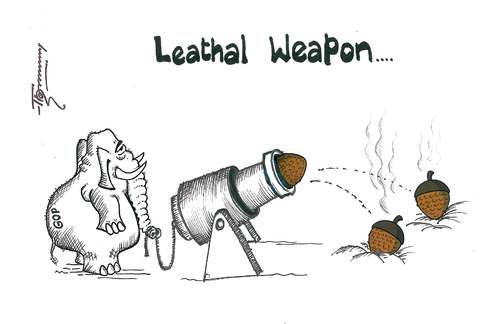 Cartoon: Leathal Weapon (medium) by Thommy tagged obama,acorn