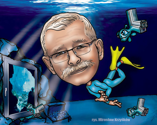 Cartoon: karykatura_2_18 (medium) by Krzyskow tagged karykatura