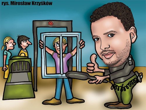Cartoon: karykatura_3_17 (medium) by Krzyskow tagged karikaturen,caricatures