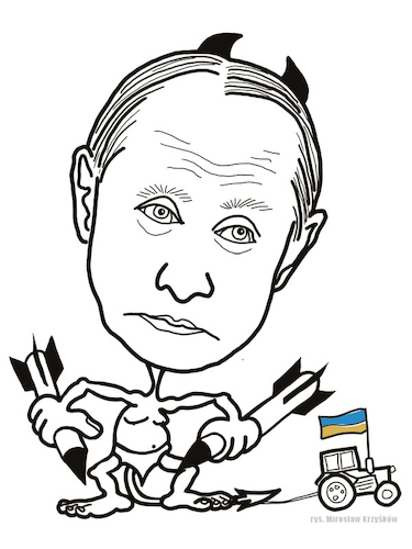 Cartoon: karykatura_4_22 (medium) by Krzyskow tagged karikatur,politics,politik,putin