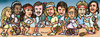 Cartoon: Legends of tennis 2 (small) by Krzyskow tagged karykatura,tenis