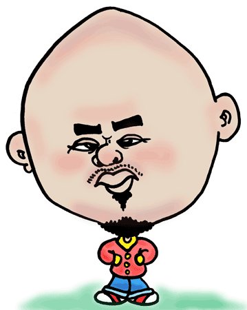 Cartoon: caricature of friend (medium) by kidcardona tagged caricature,funny,cartoon