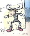 Cartoon: Moose on the Loose (small) by kidcardona tagged moose,prison,spotlight,escape