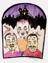 Cartoon: Zombie-tures (small) by kidcardona tagged caricature cartoon halloween monster fun holiday dead