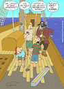 Cartoon: Der Pirat nahm Laminat (small) by Fredrich tagged piraten laminat bodenbelag