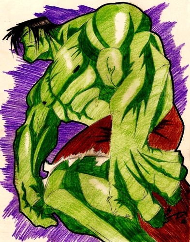 Cartoon: hulk smash (medium) by sahin tagged hulk,smash,the,gamm,amonster,marvel,comics,superhero,bruce,banner