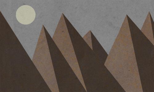 Cartoon: _ (medium) by the_pearpicker tagged mountain,collage,moon