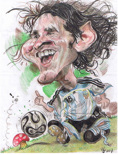 Cartoon: Lionel Messi (medium) by RoyCaricaturas tagged messi,caricatura,deporte