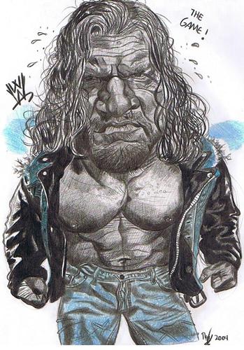 Cartoon: Triple H WWE wrestler (medium) by RoyCaricaturas tagged tripleh,wwe,actors,cartoon
