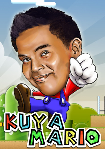 Cartoon: kuya mario (medium) by juwecurfew tagged brother,mario