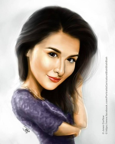 Cartoon: marian rivera (medium) by juwecurfew tagged marian,rivera