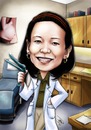 Cartoon: caricature obgyne (small) by juwecurfew tagged obyne,caricature