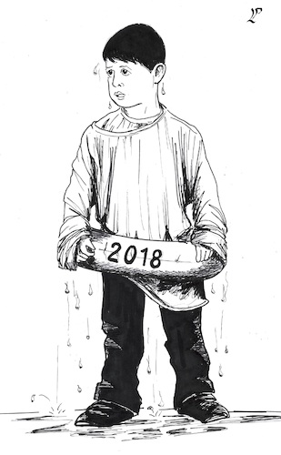 Cartoon: 2018 (medium) by paolo lombardi tagged 2018