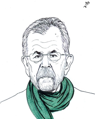 Cartoon: Alexander Van Der Bellen (medium) by paolo lombardi tagged austria