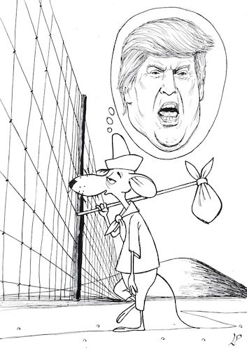 Cartoon: Border Mexico USA (medium) by paolo lombardi tagged borders