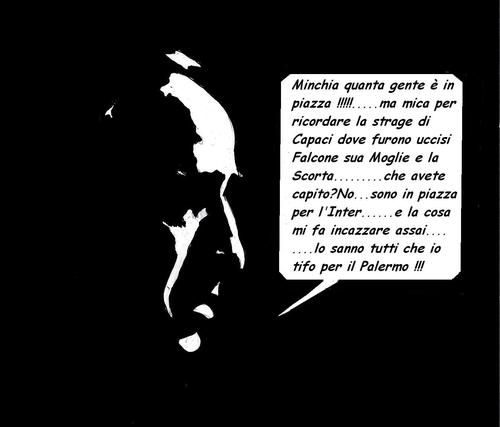 Cartoon: Capaci 23 Maggio (medium) by paolo lombardi tagged italy,falcone,mafia,politics