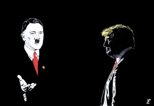 Cartoon: Dark America great again (medium) by paolo lombardi tagged usa,elections,trump,biden,hitler
