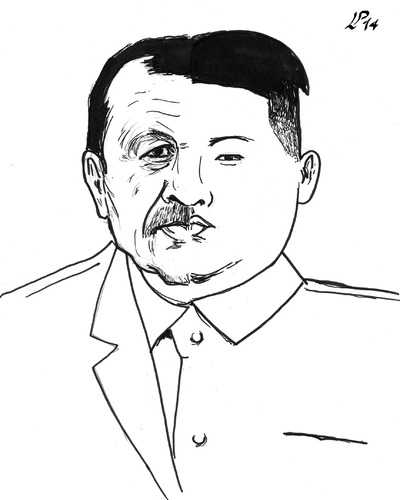 Cartoon: Dictator (medium) by paolo lombardi tagged turkey,erdogan,freedom