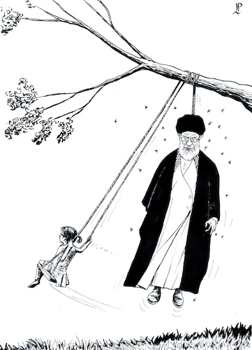 Cartoon: Executed (medium) by paolo lombardi tagged iran,khamenei,repression,freedom,riot,revolution