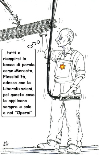 Cartoon: Liberalizazioni (medium) by paolo lombardi tagged italy,fiat,job,work,arbeit