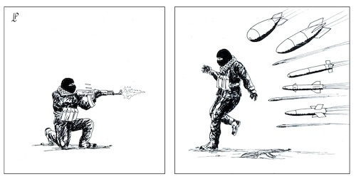 Cartoon: October 7 (medium) by paolo lombardi tagged israel,hamas,october7,terrorism